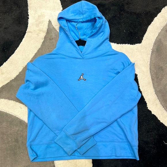 Women’s Jordon blue cropped sweatshirt size XS - Picture 2 of 3